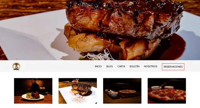 Web App La Vaca Restaurant